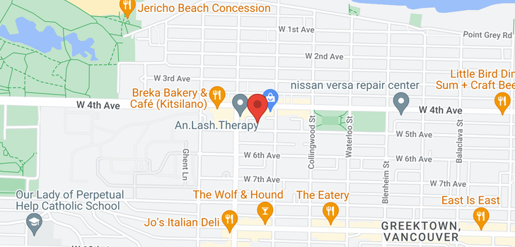 map of 3649 W 5TH AVENUE